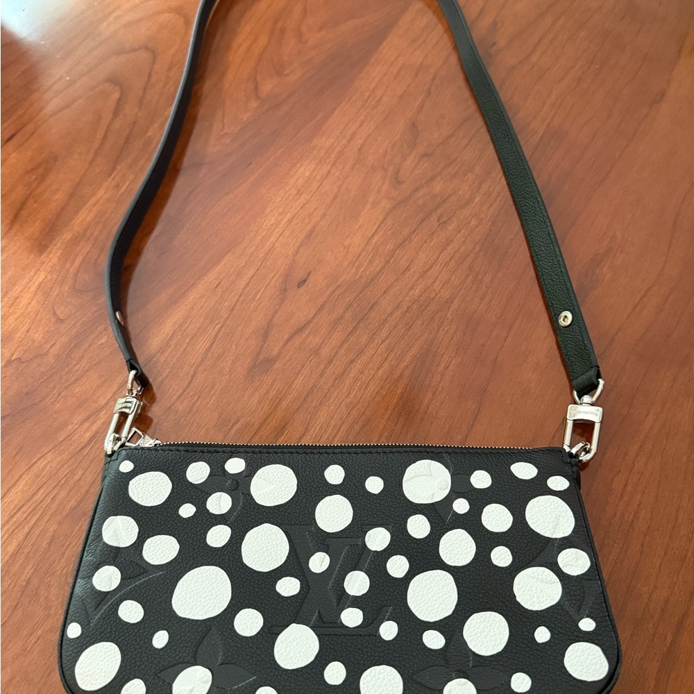 Louis Vuitton x Yayoi Kusama limited edition Black White polka dot Crossbody Bag